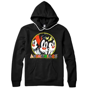 Personalized Animaniacs Group Shot Circle Portrait Pullover Hoodie