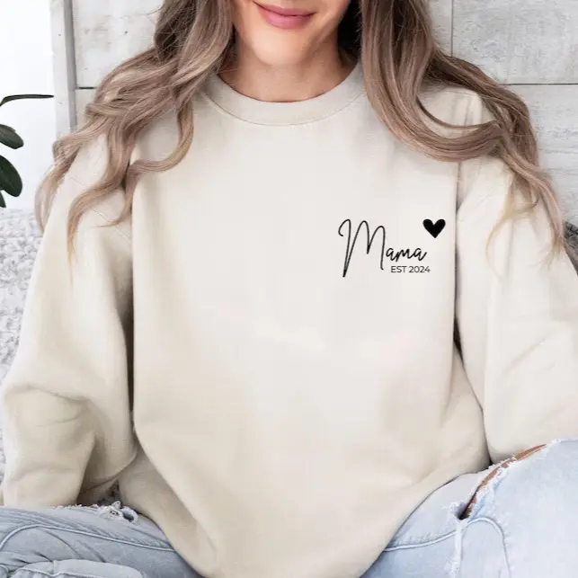 Mama Sweatshirt, Personalised Mum, Personalized Mom, Custom Mom Jumper, Mothers Day Gift, Mama Birthday Gift, Mother's Day Top, Mother Gifts christmas sweatshirt
