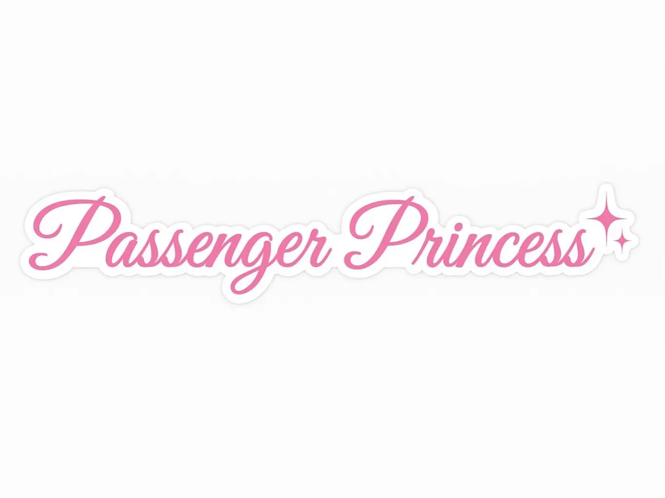 Passenger Princess Visor Sticker – Cute Car Decal (Girlfriend Gift) Cute Car Accessories Stylish Car Merch
