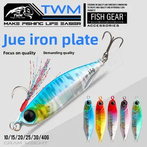 TWM Floating Lure for Fishing 10pcs Metal Jig Lure for Freshwater Saltwater Casting & Trolling Fishing Bait with Sharp Hooks