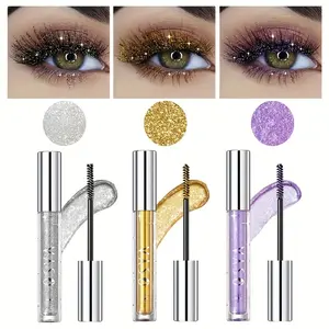 Glitter Shiny Mascara - Cosmetic Makeup Product, Waterproof, Smudge-Proof, Curling, Lengthening, Volume, Long Lash Mascara All Skin Types