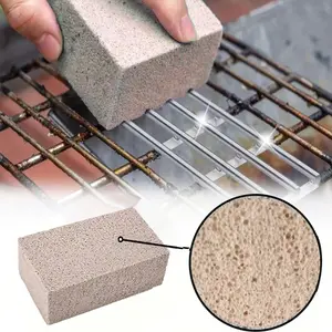 1/2/4pcs Grill Cleaning Bricks,Pumice Griddle Cleaning Stone,Grill Cleaner,Stone Cleaner Block,BBQ Brush Cleaning Brush,For BBQ Strong Cleaning,Clean Up After BBQ,Suitable For Camping Griddle Grate BBQ Dirt Removal Burn Rust Iron Plate Cleaner DurableThe