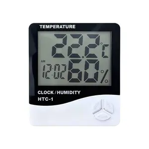 Digital display temperature and humidity meter for environmental monitoring in malls and supermarkets, electronic high-precision large-screen