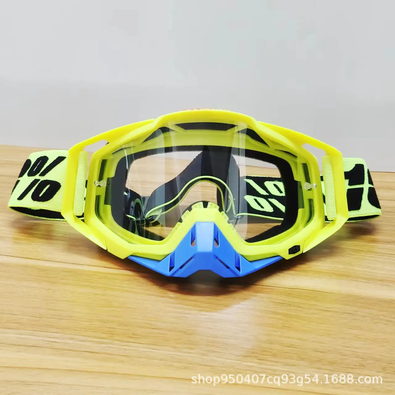 19 Yellow Frame Blue Nose   Transparent