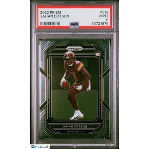 2022 Panini Prizm Jahan Dotson Prizm RC Rookie #312 PSA 9 Commanders