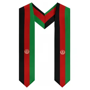 Generic Afghanistan Afghan Flag Graduation Stole - Unisex Adult 62" Long Graduation Shawl