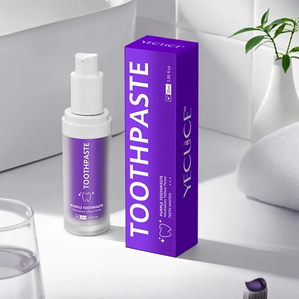 Yecuce Oral Brightening Toothpaste 30ML, Mint Fresh, Stain Removal, Safe Daily Use, Travel Size, Ideal for Coffee Lovers, Smokers