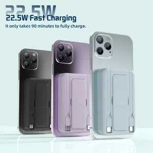 【Mother's & Father's Day Gifts XBJ Compact 10000mAh Magnetic Chargeable Powerbank, 22.5W PD Fast Charging MagSafe Battery Pack, USB-C Wireless & USB Rechargeable Battery Charger with Cable for iPhone 16/15/14/13/12Series Smartphone Accessories summervibes