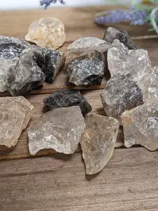 Raw Smoky Quartz Chunk: Ethically Sourced Crystal from Brazil