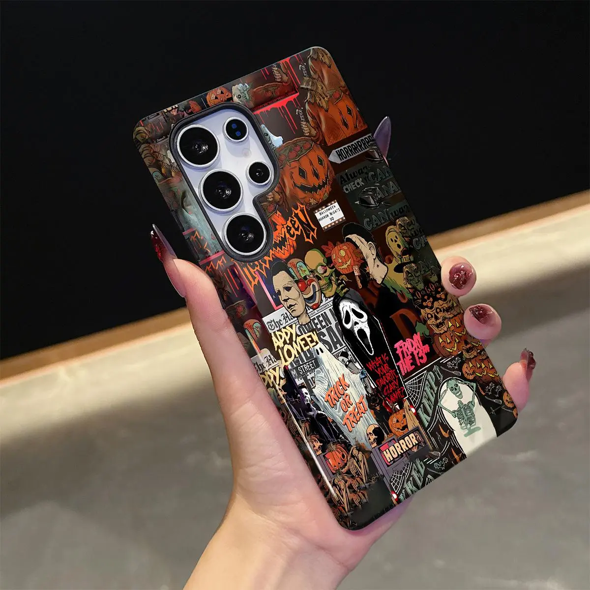 Michael Myers Ghostface Pumpkin Phone Case | Halloween | Cover For SAMSUNG GALAXY S21 S22 S23 S24 S25 ULTRA PLUS Gift 214-94