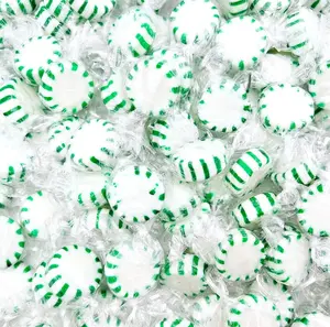 Starlight Spearmint Mints | 1 Pound Bag - Approx. 85 Count | Old Fashioned Hard Candy | Hard Candy Individually Wrapped for Office Bowls & Holiday Buffets