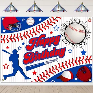 Baseball Birthday Backdrop for Boys  Teens Baseball Birthday Party Decoration  Themed Birthday Banner for Baseball Party Decorations Party Supplies (7x5ft)