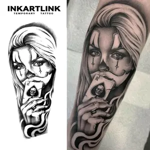 INKARTLINK Tattoo Tech 2 Sheets Semi-Permanent Waterproof Temporary Tattoos for Men and Women Lasts 1-2 Weeks Realistic Look No Adhesive No Reflection Ideal for Swimming Party Henna Stencil