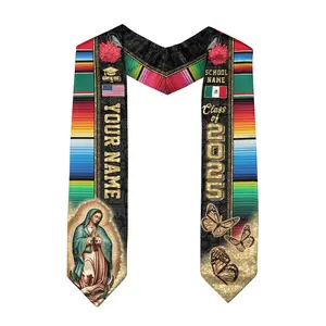 Custom Mexican Graduation Sash, Mexican American Flag Graduation Sash 2025, Guadalupe Stole, Mexico Graduation Stole 2025, Hispanic Sash