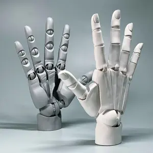 Highly Articulated 1/1 Scale Hand Model, Left & Right Hands, Jointed Anatomical Sculpture for Art Drawing Reference Anime Figure