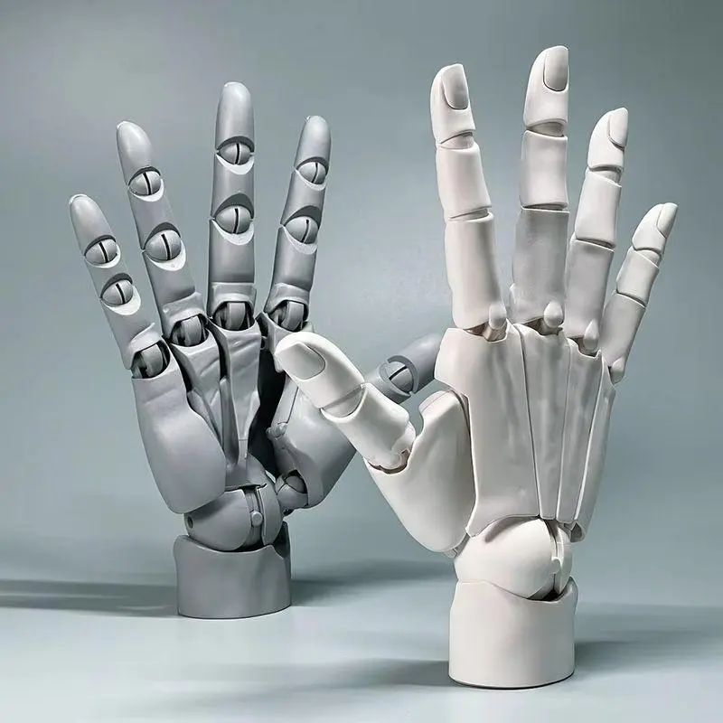 Highly Articulated 1/1 Scale Hand Model, Left & Right Hands, Jointed Anatomical Sculpture for Art Drawing Reference Anime Figure