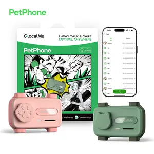 PetPhone Two-Way Call & Care  Pet Smart Phone for Dogs & Cats |  Play Music to Calm Pets |  AI Wellness  | Pet Social Community |  6-in-1 Positioning  Tracker |  Set  Safe Zones | 5-Day Battery | 40g Lightweight | Dog Accessories,Collars,Cat Accessories