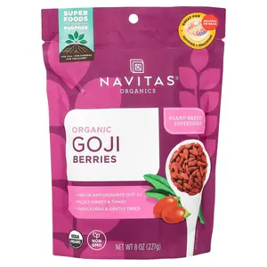 Navitas Organics Organic Goji Berries, 8 oz (227g)