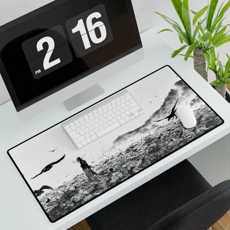 Vagabond Musashi Miyamoto Mousepad | Vagabond Desk Mat | Gift For Gamer | Anime Desk Pad | Gift