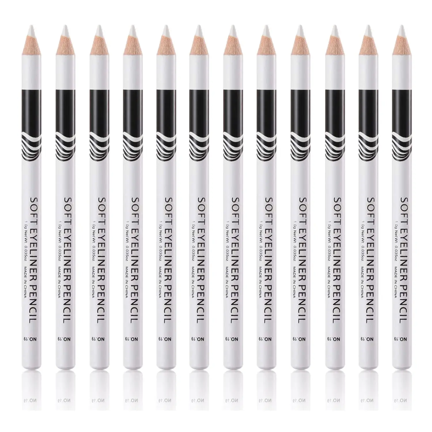 12 Piece White Eyeliner, Highlighter & Eyebrow Tint, Long-Lasting and Sweatproof Makeup in Pencil Form for Brightening Eyes, Eyebrow Tint Pen, Sweat-Proof Ink, Eye Makeup, Assorted Shades Eyeliner, 01# Black, 03# Medium Brown, Cosmetic, Twelve Pieces