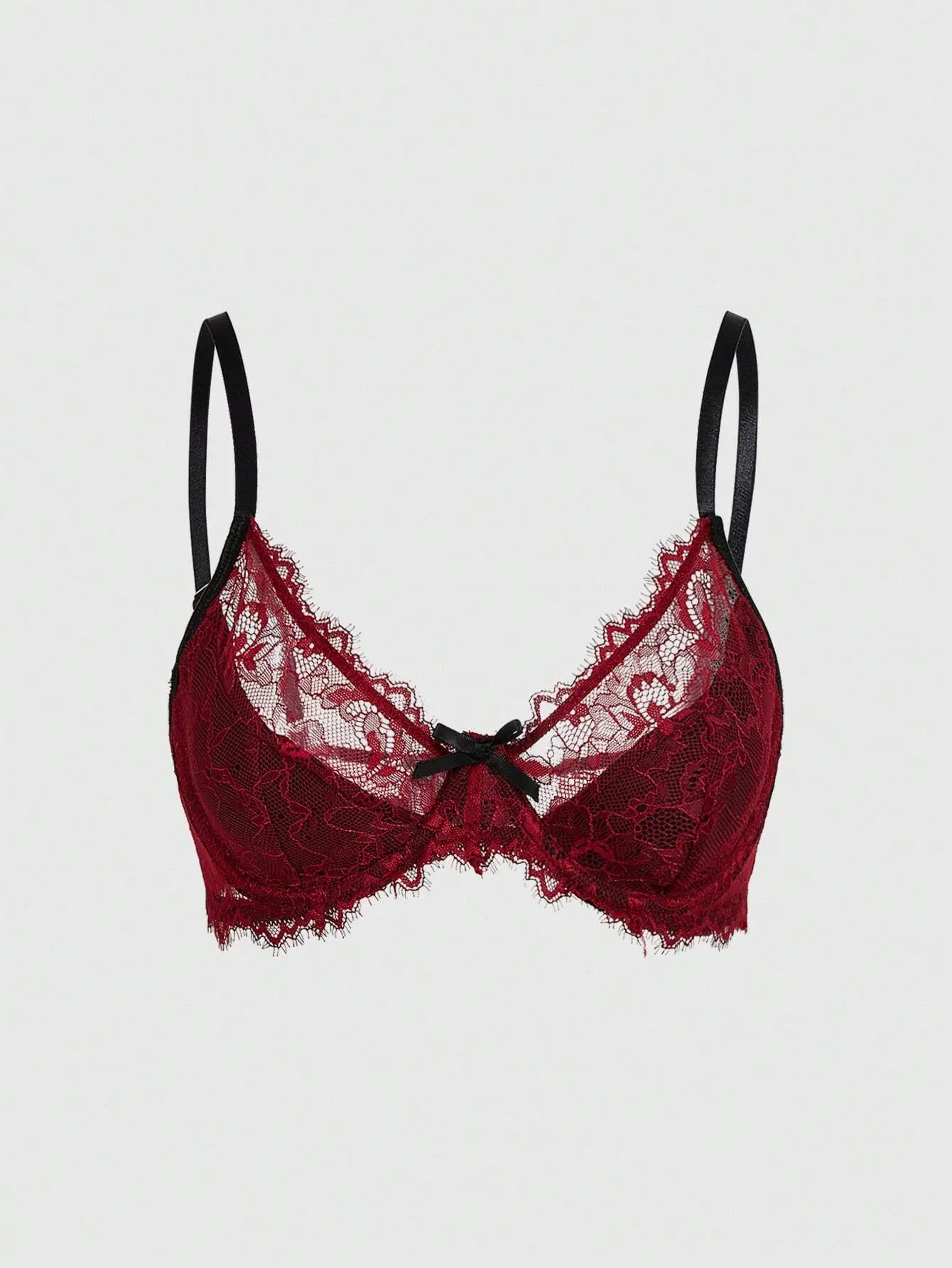 BERRIE Goth Women's Lace Underwire Bralette Crop Top Sexy Lingerie Egirl Y2K Aesthetic Night Out Party Wear