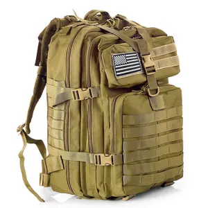 1pcs 45L outdoor double-shoulder large 3P backpack, outdoor cycling sports backpack, travel attack camouflage multi-functional backpack