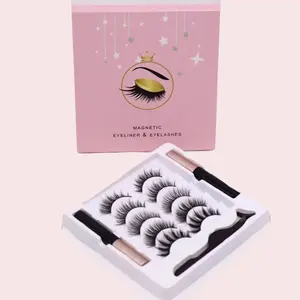 Magnetic Eyelashes Eyeliner Set - Long Lasting False Mink Lases Extension Reusable Beauty Makeup Toot - Cosmetic Item