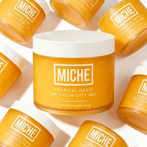 MICHE Beauty Tropical Oasis Anti-Humidity Frizz Fighting Hair Gel 8.8 oz Firm Hold for Curly Coils & Wavy Hair Alcohol-Free Formula Haircare