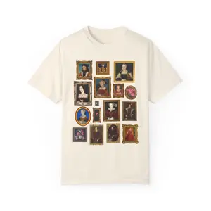 Tudor History Tee Shirt for Art Historian or European History Professor, Social Studies Teacher T-Shirt for History Buff, King Henry the 8th