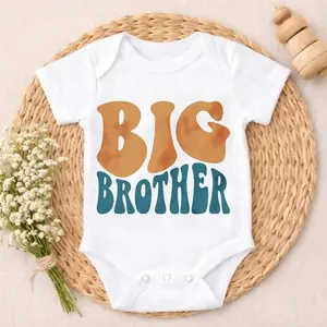 Newborn Baby Girl Boy Bodysuit Romper Outfit Big Brother Print Design Special Occasion Ultra-Soft Cotton Cozy & Sweet baby clothes boy Perfect Present for Baby Shower, New Mom, Grandparents, Ideal for First Photos & Special Days