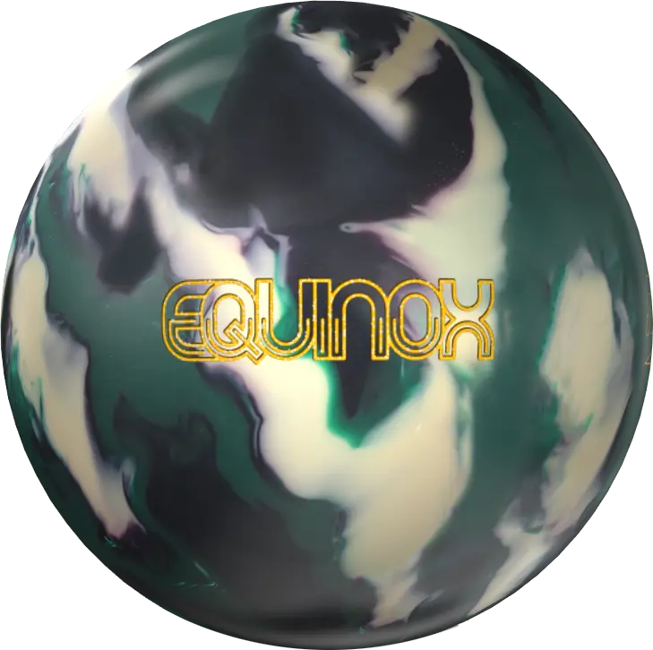 Storm EquinoX High Performance Solid Bowling Ball - A2s Solid Reactive Coverstock, Heavy Oil Conditions, Maximum Oil Absorption, Fierce Midlane Traction, Explosive Backend Motion, Dark Green/Black/White