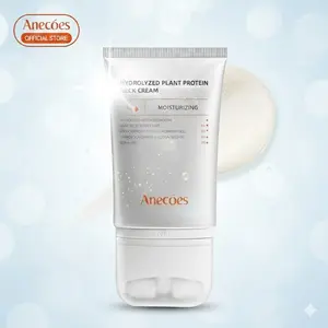 ANECOES Neck Firming & Brightening Cream Hydrolyzed Plant Protein Moisturizing 4.23 fl oz for Smooth Luminous Neck Reawakens Elasticity Age Defying All Skin Types