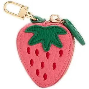 Strawberry Fruit Charm coin purse fit for AirTag cute keychain mini pouch Wallet gift for girl women