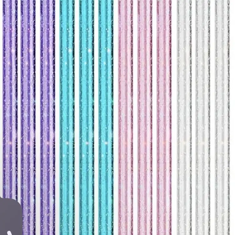 12" Plastic Glitter Straw Reusable for Large Tumbler