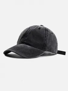 Water Wash Baseball Cap, Geometric Design, Fitted Style, Casual Colorblock Pattern, All Seasons Wear, Unisex Fashion Accessory, Adjustable Snapback Hat