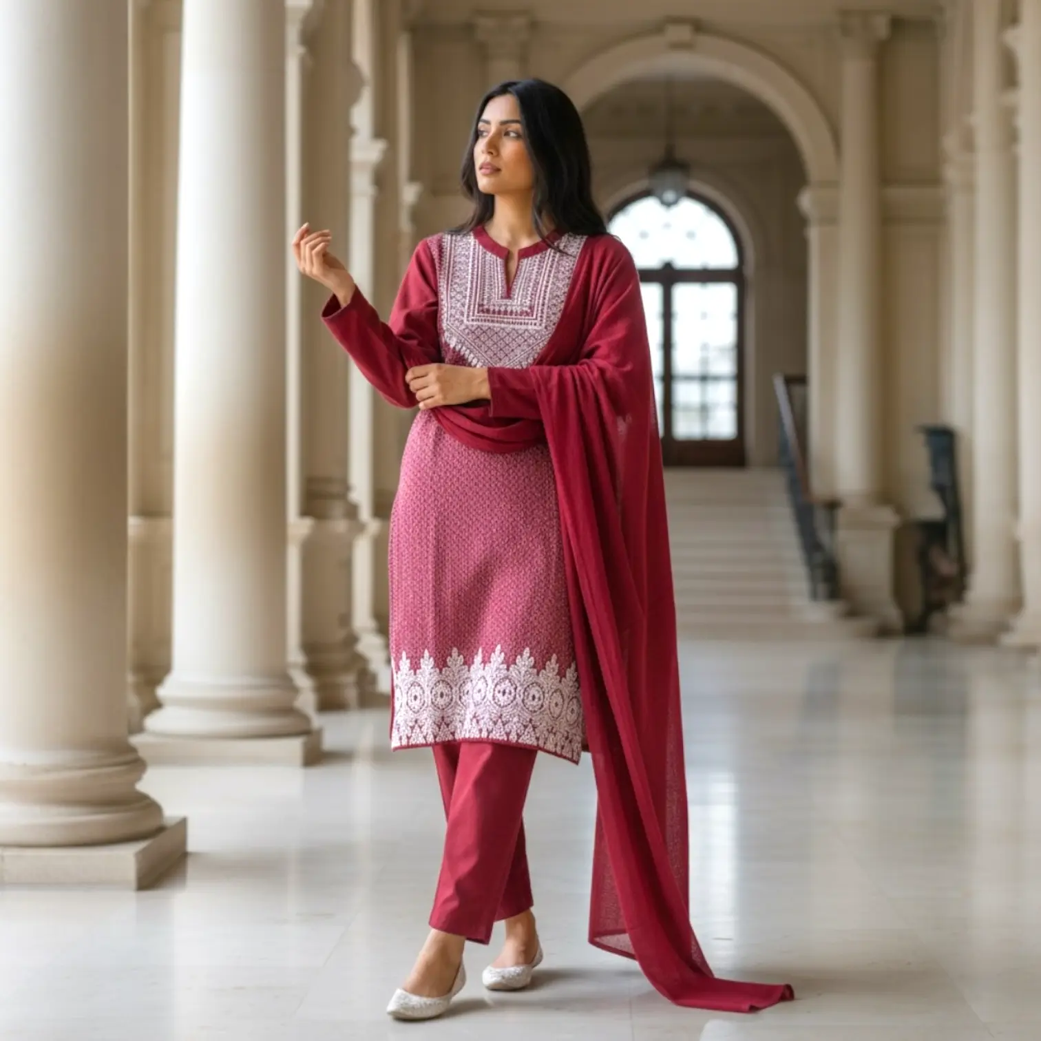 Radvin woolen kurta set for winter