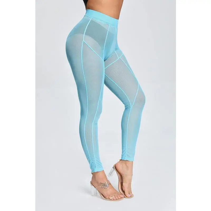 Stitched Mesh Leggings