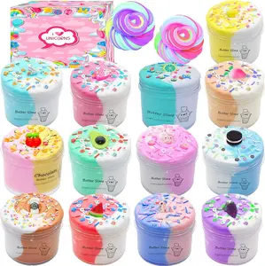 13 Pack Crunchy Slime kit,DIY Butter Slime,Stress Relief Toys,Craft Toy, for Girl and Boys Party Favors,Easter Basket Fillings