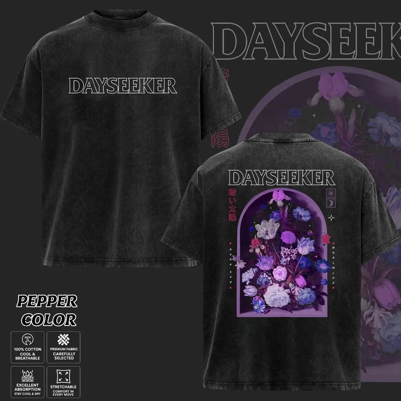 Dayseeker Band T-Shirt , Post-Hardcore Graphic Tee, Melodic Metalcore Alternative Rock Shirt, Emotional Dark Aesthetic Band Merch, Heavy Modern Rock Graphic T-Shirt, Gift for Music Lovers, Merch for Men & Women 6P7