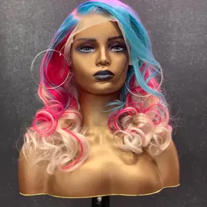 16" Ms. Flava 13x4 Transparent Lace 100% Human Hair Frontal Wig