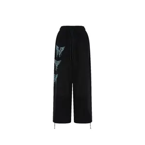 TCH - Black Pants Butterfly Hot Diamond Female