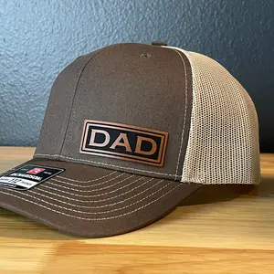 DAD Side Leather Patch Hat Brown