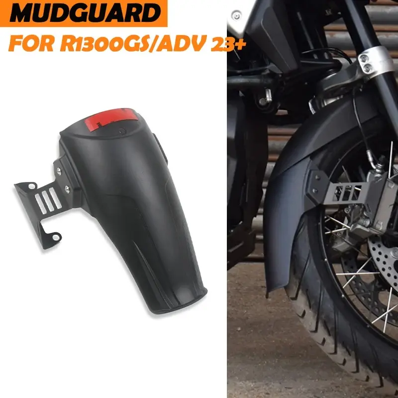 For BMW R1300GS R 1300 GS 2023 2024 Motorcycle Accessories Front Wheel Fender Extender ABS Hugger Splash Mudguard Guard