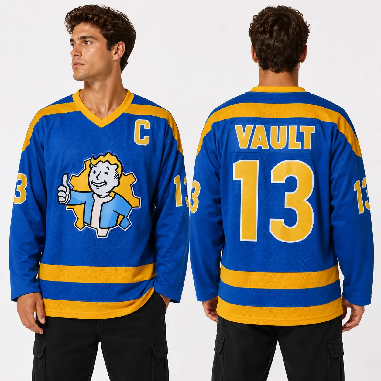 Men's Lightweight Hockey Jersey - Stitched Name & Number, Loose Fit, Breathable Fabric, Sporty Design, Male Casual Wear for All Seasons, Customized Gifts for Players, Big&Tall 3XL Sports Top,back to school,back to school haul