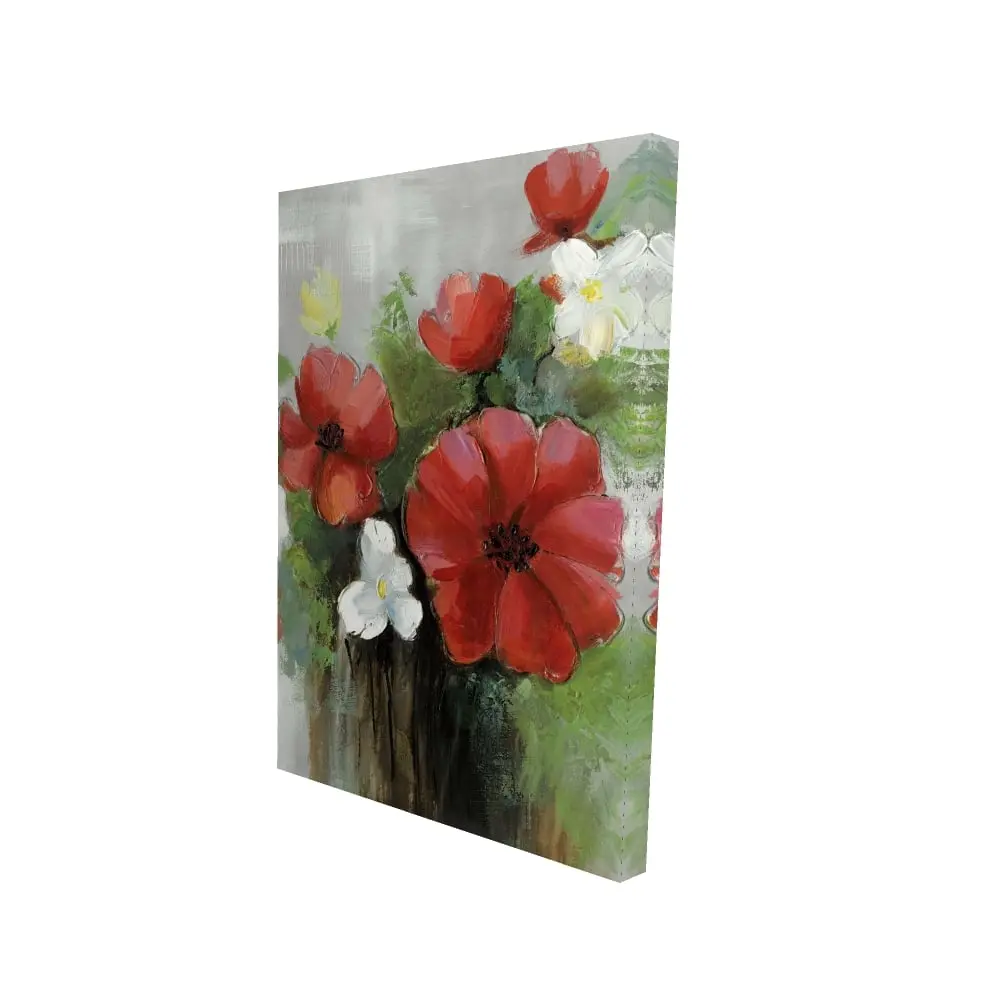 360 Stand 24x36 in High-Def Abstract Floral Wildflowers Wall Art Print, Artistic Nature Decoration Bundle with Post Ideas for Living Room Home Decor, Art-Themed Wall Arts