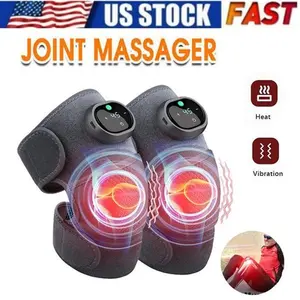Electric Heating & Vibration Knee Massager Pad | Legs Joint Brace Therapy for Pain Relief, Relax & Recovery | US Stock