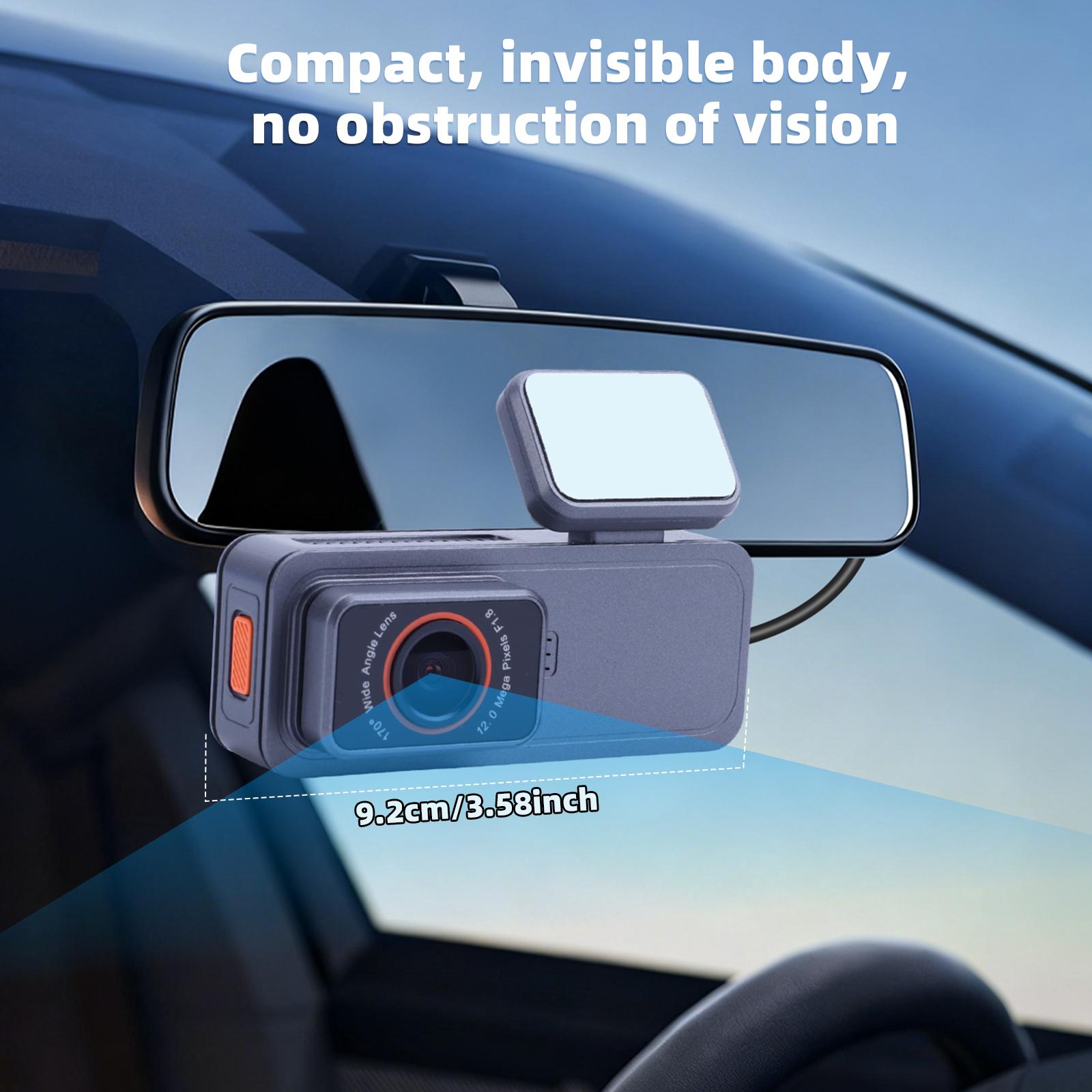 1080P WiFi Dash Cam Car Recorder, Loop Recording & G-Sensor Lock, Night Vision, 32GB Included, Compact Hidden Driving & Parking Camera