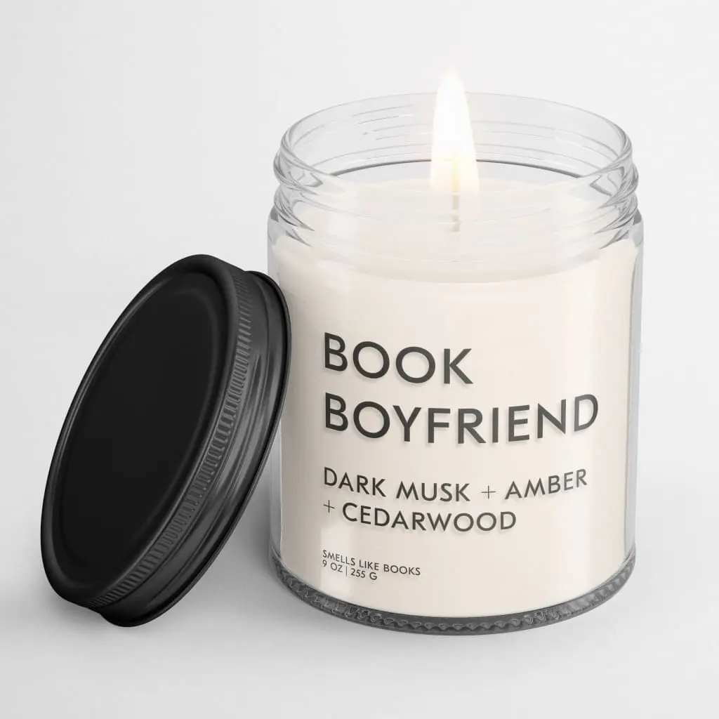 BOOK BOYFRIEND Literary Inspired Candle for Book Lovers'