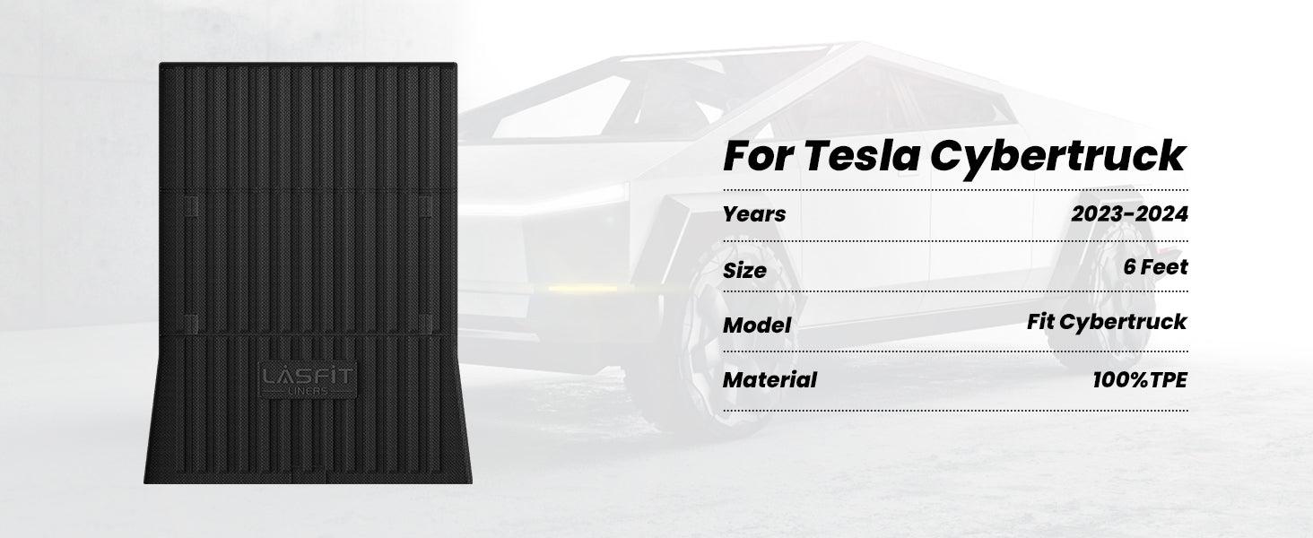 Lasfit fit for 2023-2026 Tesla Cybertruck Heavy Duty Truck Bed Mat, Not Fit Drop-in liners