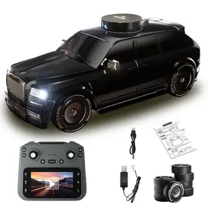 Four-Wheel Drive Remote Control Car Camera, Smooth Rotating Camera, LED Lights, 2.4GHz Controller, Ideal for Kids & Adults, Perfect Gift